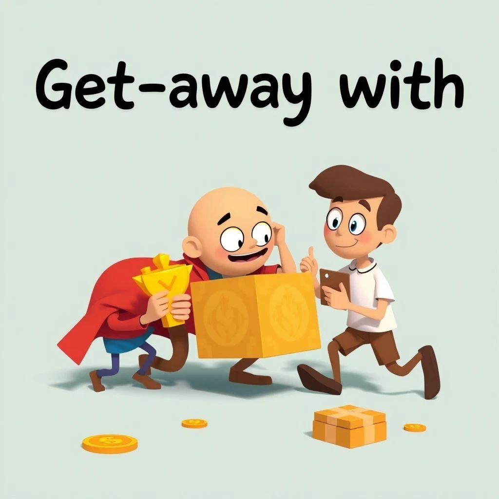 Get away with فهم الفعل المركب بشكل صحيح