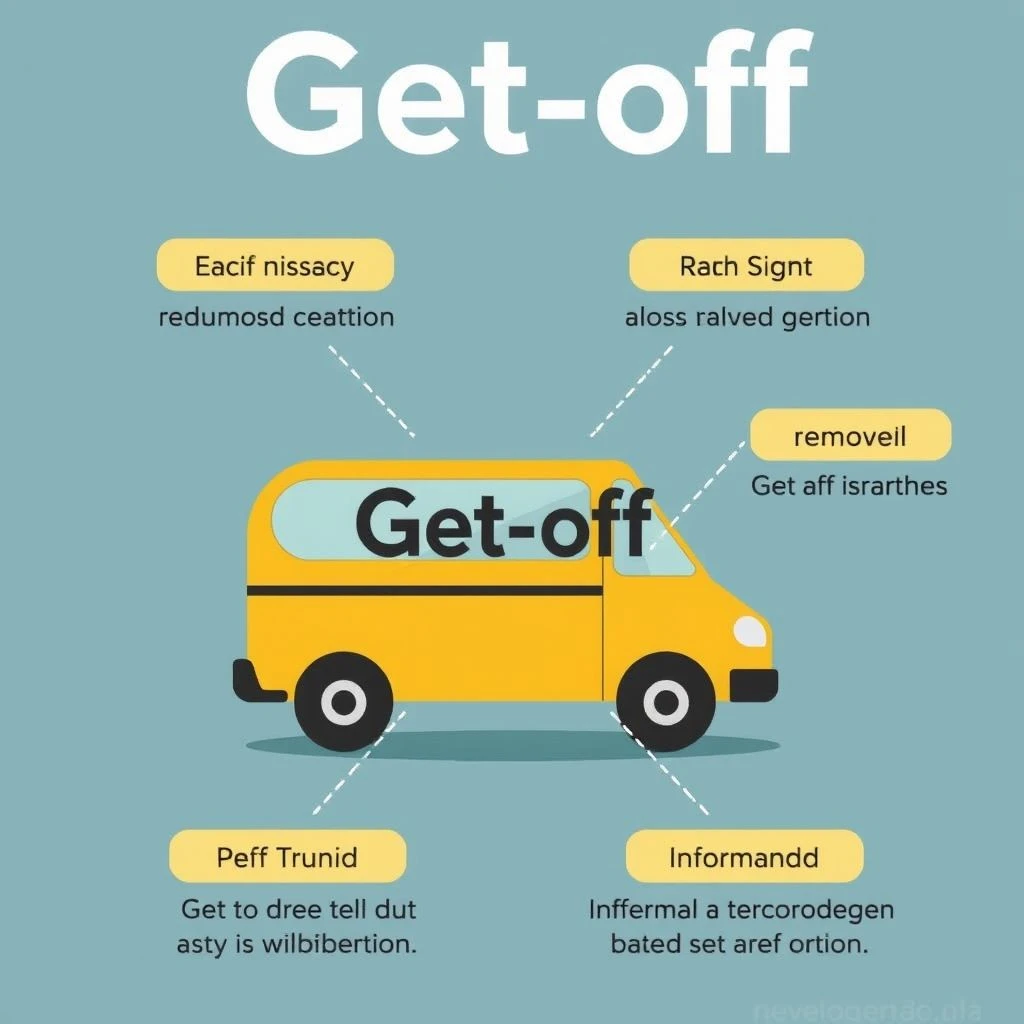 Get off فهم الفعل المركب: معاني واستخدامات متعددة