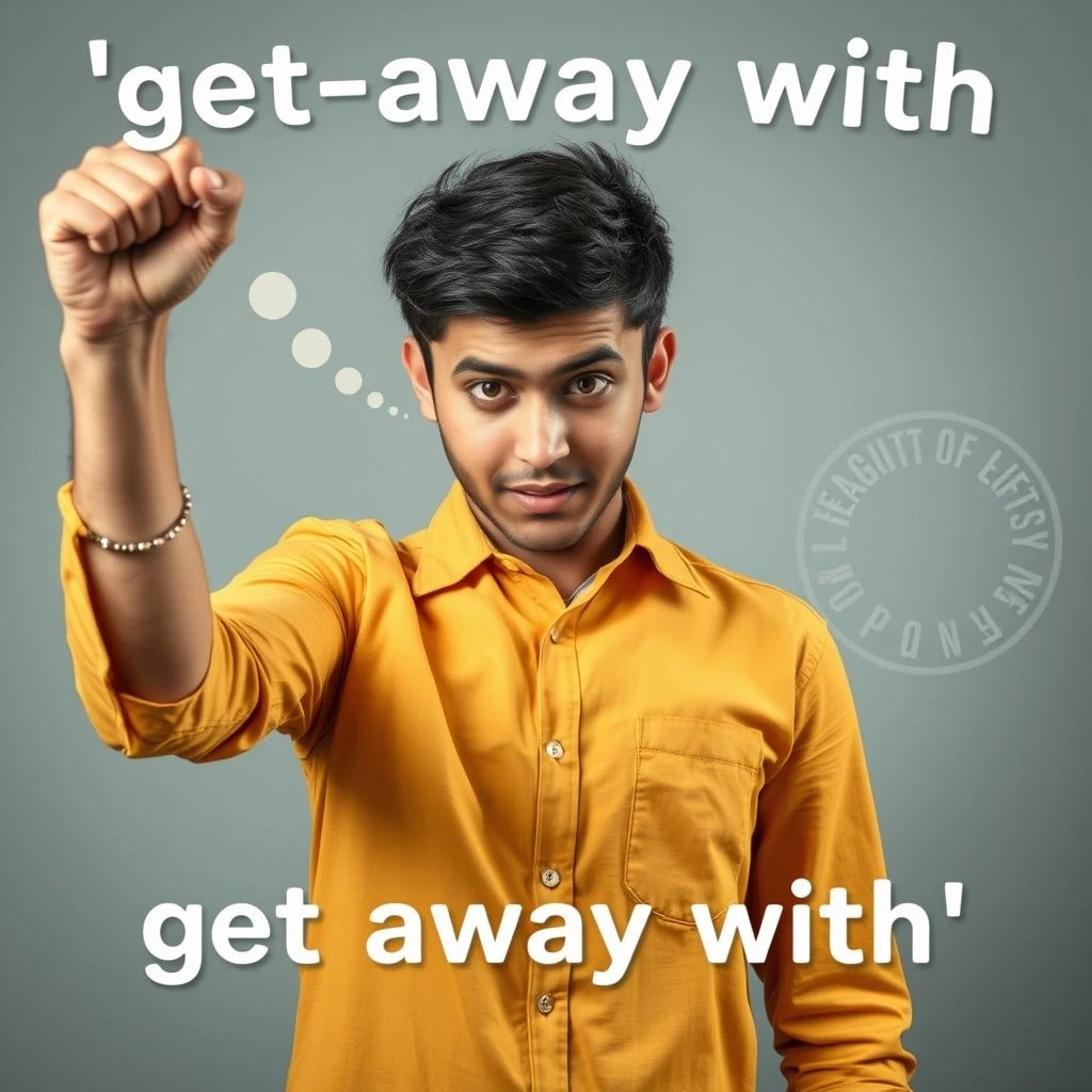 Get away with การเข้าใจคำกริยาผสมอย่างถูกต้อง