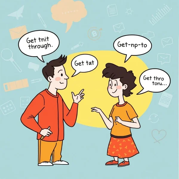 Understanding the phrasal verb Get Through To