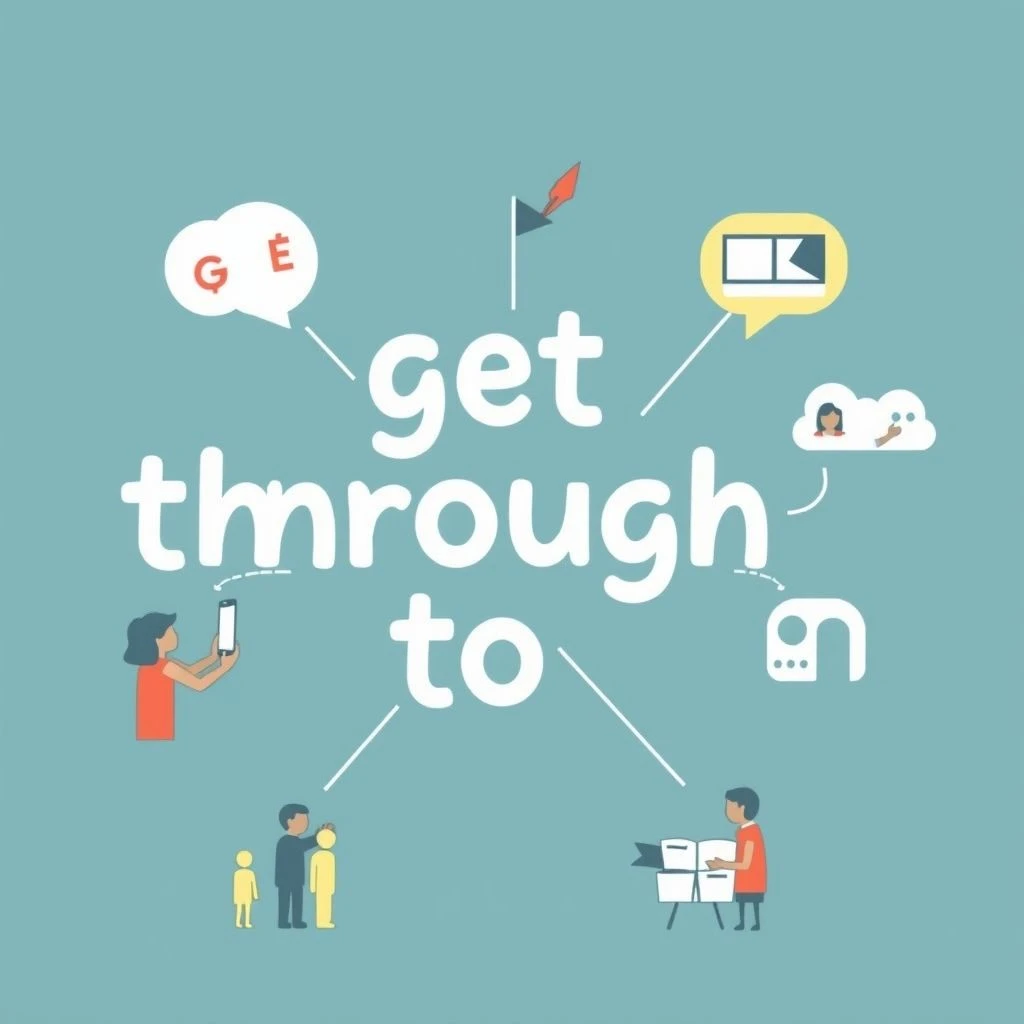 Get through to คนอื่นในภาษาอังกฤษ: วิธีการเข้าใจคำศัพท์วลี